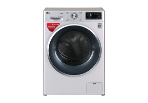 LG 7 kg Inverter Fully-Automatic Front Loading Washing Machine (FHT1207SWL.ALSPEIL, Silver, Inbuilt Heater)