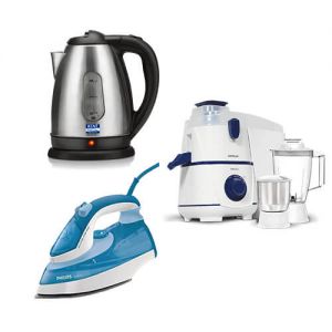 Havells Rigo 500 Watt Juicer + Singer Kettle 1.5Ltr + Singer Dry Iron