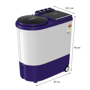 Ace Xl 9 Kg Semi Automatic Washing Machine (3D Scrub Technology, Royal Purple, 5 Star, 10 Years Warranty)