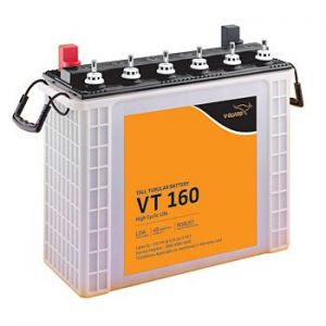 V-Guard VT160 150 mAh Inverter Tubular Tall Battery(Multicolour)