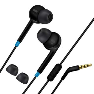 Saregama Carvaan Earphones GX01 with Mic - Designed for Augmented Music Listening Experience, invoke Digital Assistance (Classic Black)