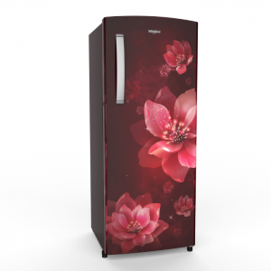 Icemagic Pro 200L Single Door Refrigerator ( New Crescent Door Design With Breathe Arc Handle , 3 Star , Wine Mulia)