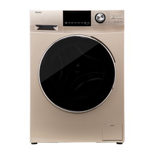 Haier 7.5 kg Fully-Automatic Front Loading Washing Machine (HW75-BD12756NZP, Gold)