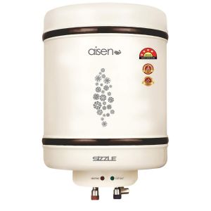 AISEN Sizzle 2000 watt Vertical Water Heater/Geyser (Antic White) -25 L