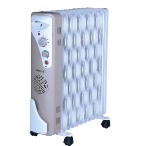 Havells OFR 11 Wave Fins Room Heater with Fan Beige 2900 W (Oil Filled Radiator)
