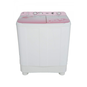 Haier 9 Kg Semi-Automatic Top Loading Washing Machine (HTW90-1159FL, Pink Floral)