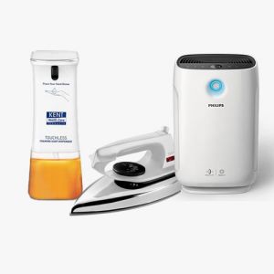Philips Air Purifier + Usha Iron + Kent Sanitiser